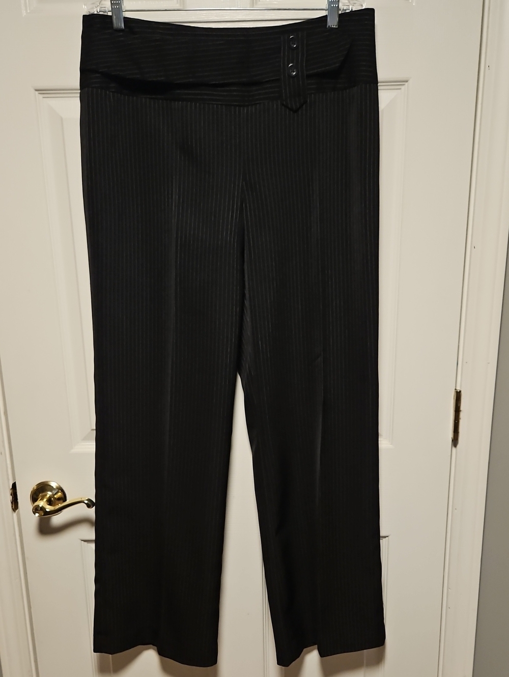 Sharagano Pinstripe Wide-Leg Dress Pants